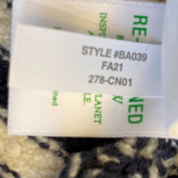 J Crew Nautical Striped Chenille Open Front Cardigan French Girl Coastal Peppy-M - Picture 14 of 16